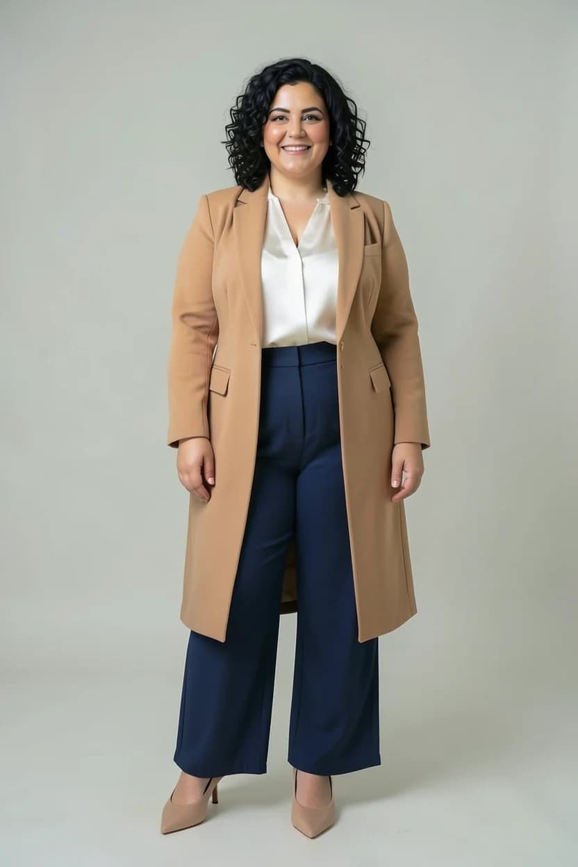 Selin in the mirror wearing the Presentation day outfit